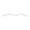 Ekena Millwork Pitch Midway Architectural Grade PVC Gable Pediment, 72"W x 15"H x 1"P (5/12) GPP072X015X100MID - alternate 5